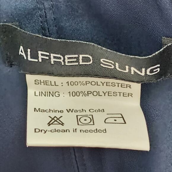 Alfred Sung Midnight Strapless Satin Trumpet Gown Dress Style D759 Size 8 - Picture 2 of 6